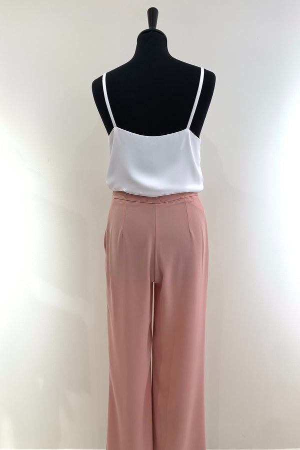 PANTALON GAÏA CRÊPE VIEUX ROSE