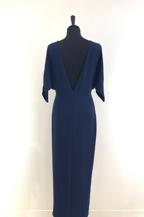 ROBE AMPHITRITE LONGUE BLEU MARINE